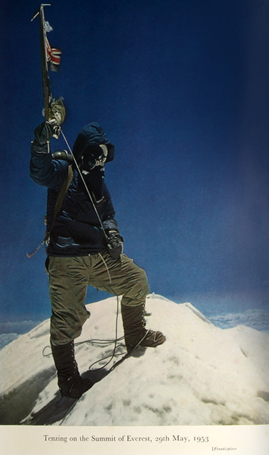 First edition of John Hunt's The Ascent of Everest, an account of the successful British expedition led by Hunt in 1953, the first ascent of the highest mountain in the world. With ALS from author.