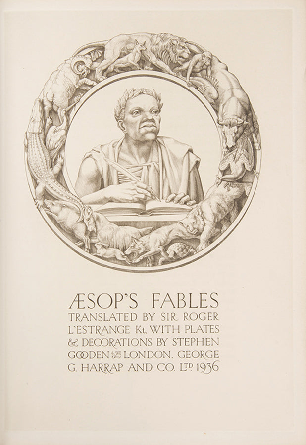 An excellent illustrated edition of Aesop's Fables, the text taken from the 1724 L'Estrange translation. Copper-engraved title and 11 plates by Gooden.