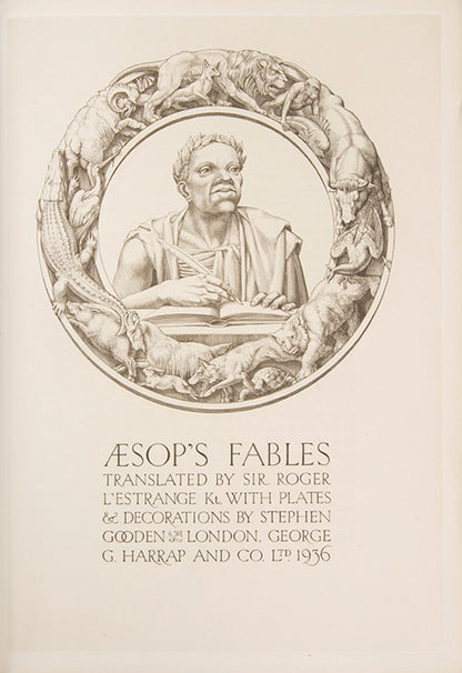 An excellent illustrated edition of Aesop's Fables, the text taken from the 1724 L'Estrange translation. Copper-engraved title and 11 plates by Gooden.