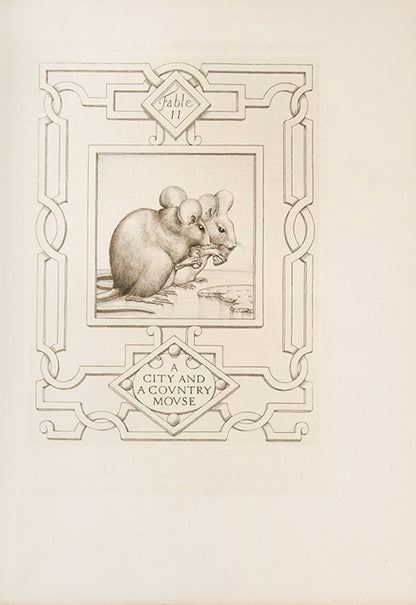 An excellent illustrated edition of Aesop's Fables, the text taken from the 1724 L'Estrange translation. Copper-engraved title and 11 plates by Gooden.