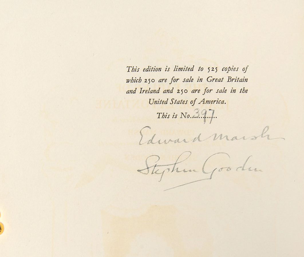 An attractive two volume deluxe edition of the Fables of La Fontaine, sensitively illustrated by the oft underrated Stephen Gooden, in publisher's vellum.