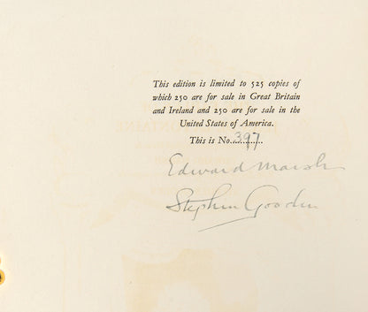 An attractive two volume deluxe edition of the Fables of La Fontaine, sensitively illustrated by the oft underrated Stephen Gooden, in publisher's vellum.