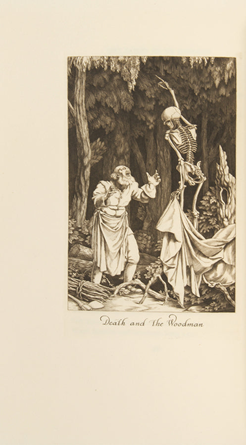 An attractive two volume deluxe edition of the Fables of La Fontaine, sensitively illustrated by the oft underrated Stephen Gooden, in publisher's vellum.