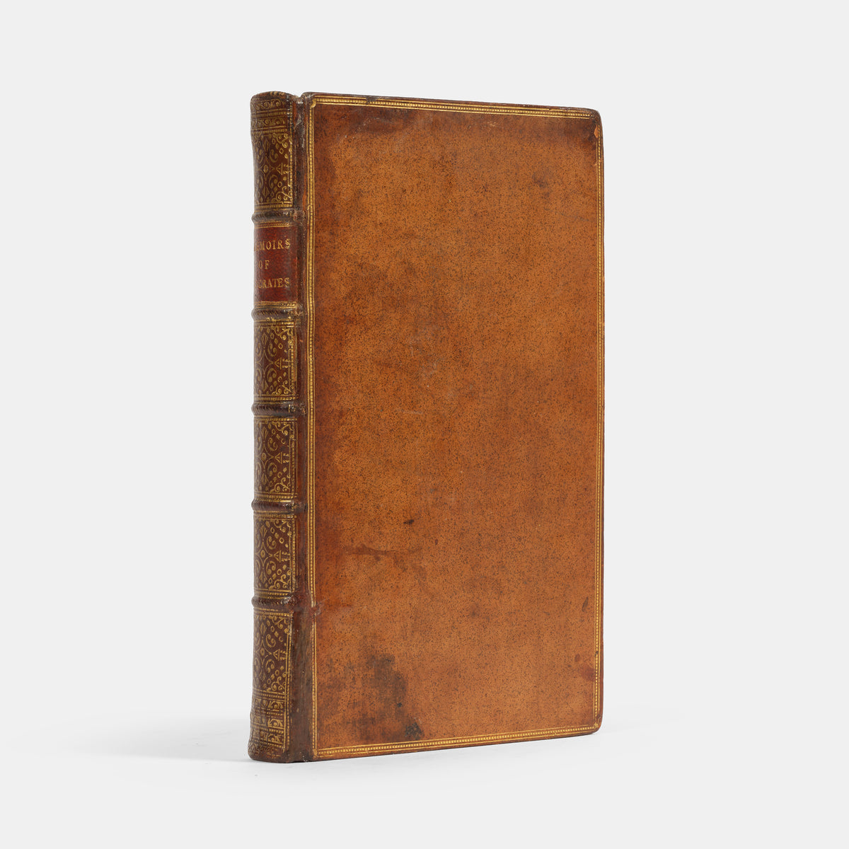 A handsomely bound first edition of Sarah Fielding's translation of Xenophon's Memoirs of Socrates.