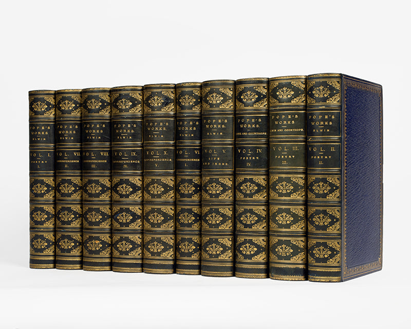 An extensive collection of Alexander Pope's work, spanning his entire career, including unpublished letters and correspondences, as well as Pope's early translations of Chaucer and Ovid from his teenage years. 