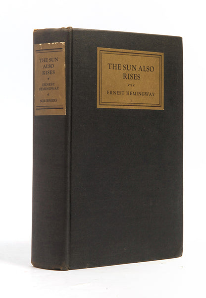 First edition of The Sun Also Rises by Ernest Hemingway in the first issue dust jacket.