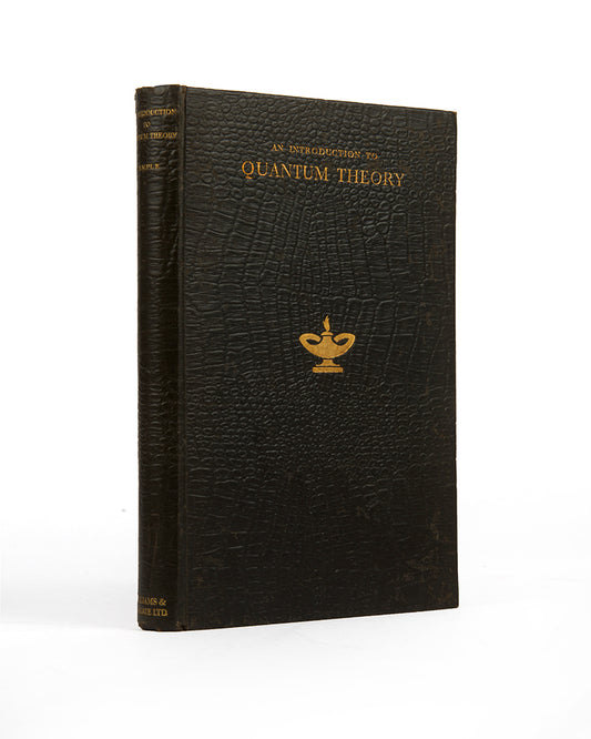 The scarce first edition of An Introduction to Quantum Theory, the first book by George Frederick James Temple, an English mathematician who made significant contributions to quantum mechanics.