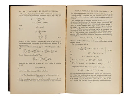 The scarce first edition of An Introduction to Quantum Theory, the first book by George Frederick James Temple, an English mathematician who made significant contributions to quantum mechanics.
