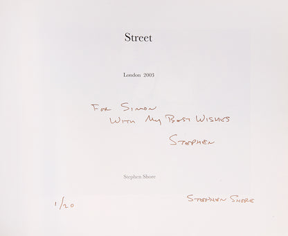 Three of Stephen Shore's artists' books produced using Apple's print-on-demand iPhoto software. Editions of 20.