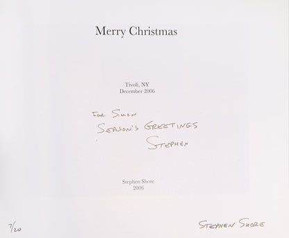 Three of Stephen Shore's artists' books produced using Apple's print-on-demand iPhoto software. Editions of 20.