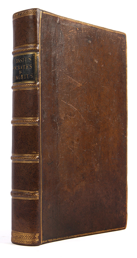 An early edition in English of Eusebius' Historia Ecclesiastica, and the hsitories of Socrates Scholasticus and Evagrius Ponticus, this translation by Meredith Hanmer