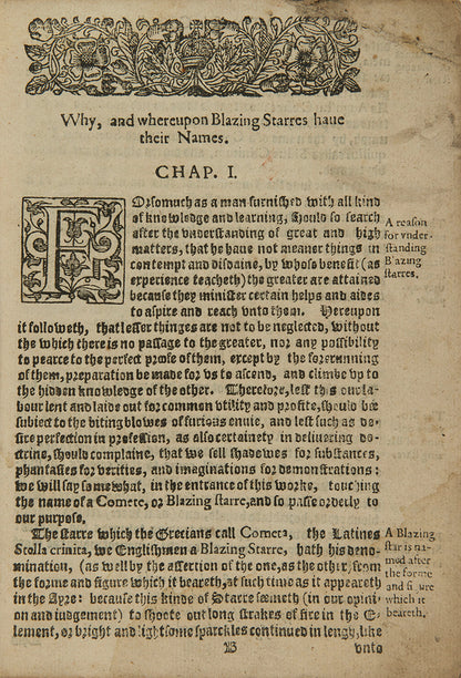 A Treatise of Blazing Starres in Generall.