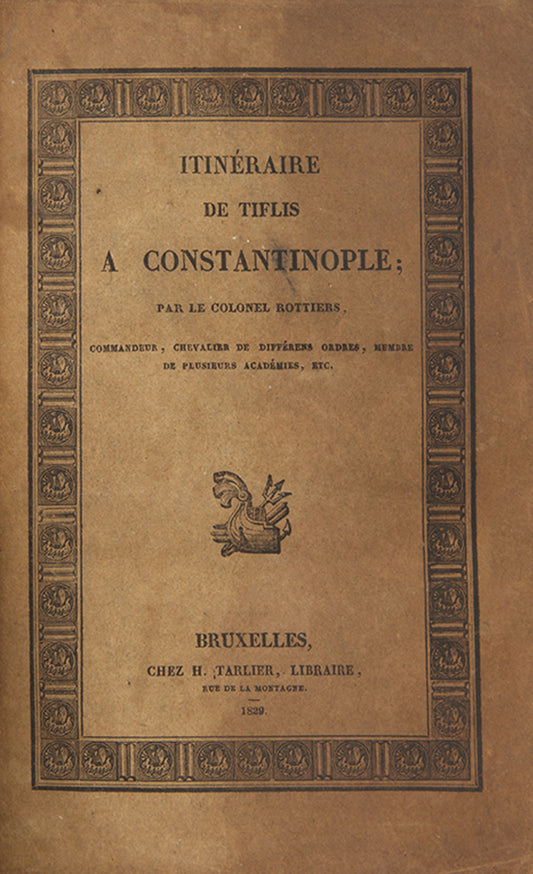 This work is an account of part of his route home. through the Mediterranean, with the purpose to buy antiquities. The resulting art collection, named after the author Rottiers Collection, became an integral part of the collection of the Dutch National Museum of Antiquities in Leiden.