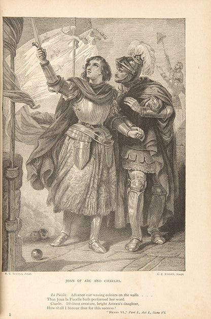 A handsomely illustrated set of the works of Shakespeare with a lengthy introduction by Frederick James Furnivall (1825-1910).
