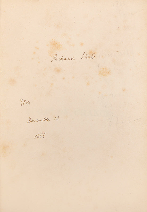 The rare first edition of mathematician John Venn's The Logic of Chance, a significant contribution to the fields of logic and philosophy published in 1866.