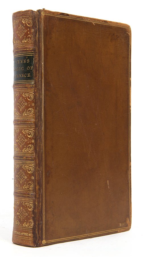 The rare first edition of mathematician John Venn's The Logic of Chance, a significant contribution to the fields of logic and philosophy published in 1866.