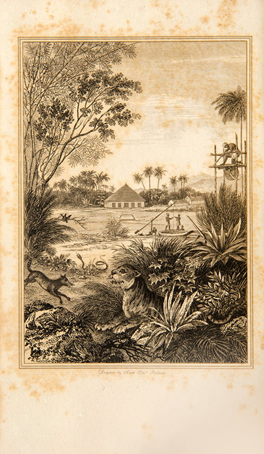 First edition of Daniel Johnson's Sketches of Indian Field Sports as Followed by the Natives of India, an early work on Indian hunting especially on tigers and leopards.