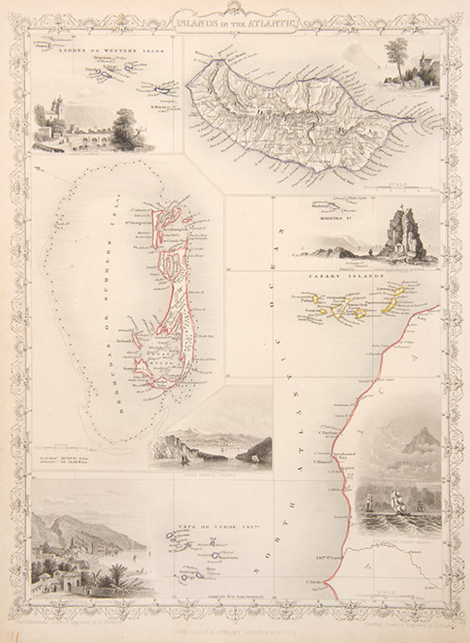 Islands in the Atlantic.