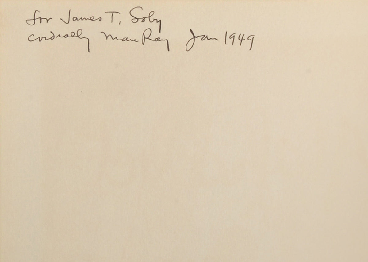 Alphabet for Adults inscribed by Man Ray to James Thrall Soby