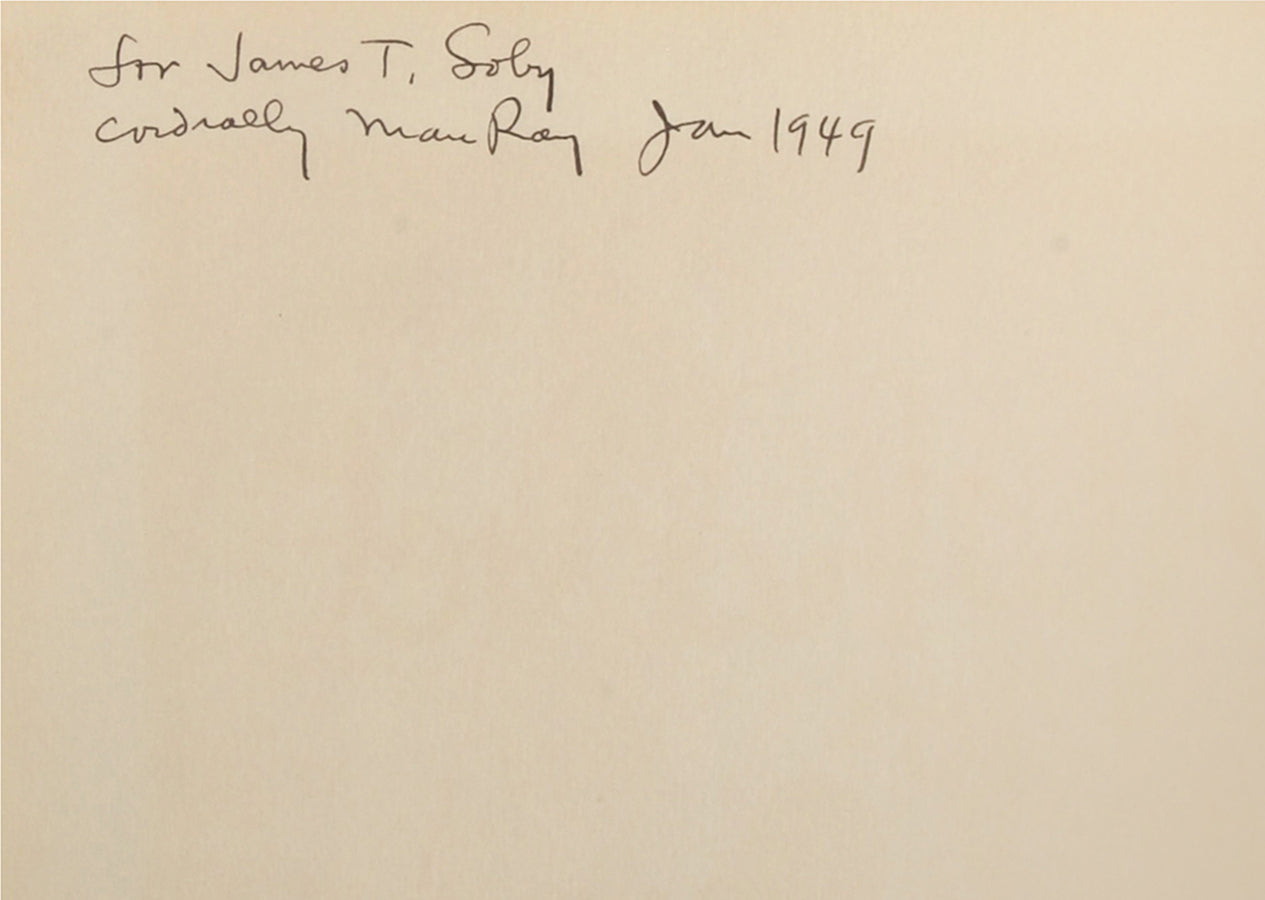 Alphabet for Adults inscribed by Man Ray to James Thrall Soby