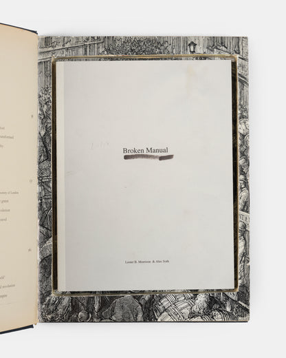 Broken Manual was originally issued in an edition of 300 copies, each concealed within another hollowed-out book. Before being sold, all 300 copies were exhibited in an installation forming part of Soth's first US retrospective at the Walker Arts Centre, Minneapolis.