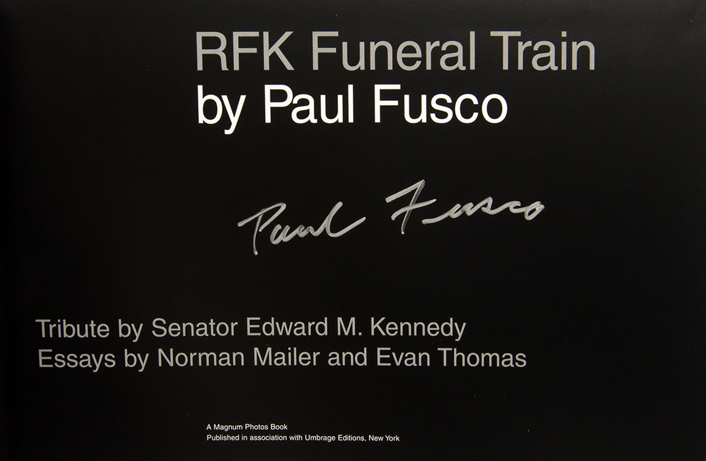 Paul Fusco's photographs of mourners lining the route of the RFK funeral train.