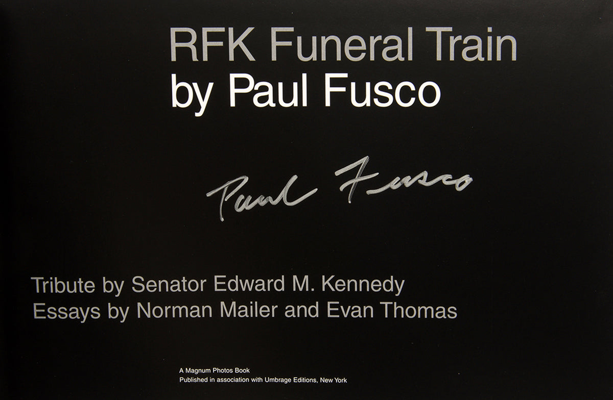 Paul Fusco's photographs of mourners lining the route of the RFK funeral train.