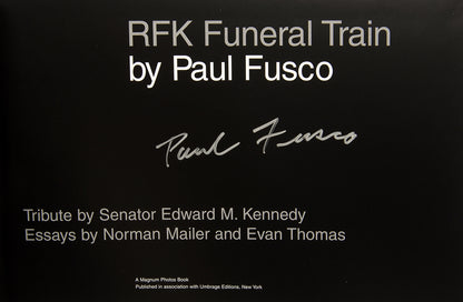 Paul Fusco's photographs of mourners lining the route of the RFK funeral train.