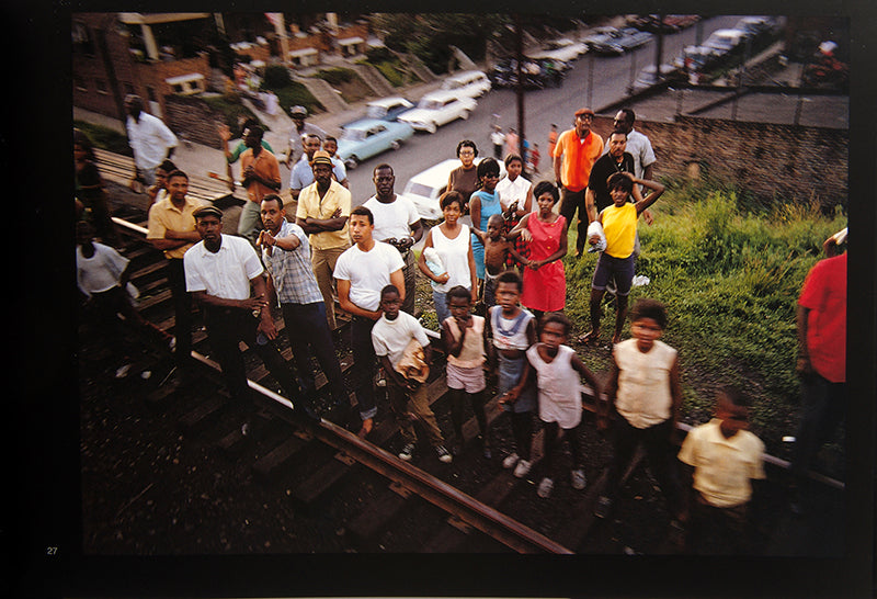 Paul Fusco's photographs of mourners lining the route of the RFK funeral train.