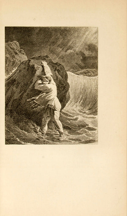 A handsome copy of Daniel Defoe's enduring classic Adventures of Robinson Crusoe, illsutrated with engraved plates