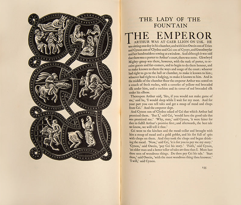Freshly translated Golden Cockerel Press edition of The Mabinogion by Gwyn and Thomas Jones, one of the great pieces of British literature from the Middle Ages.