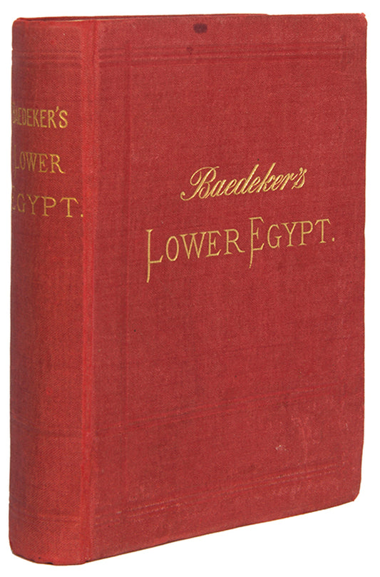 The general map shows the Egyptian Empire extended into the Northern Hedjaz and in the South to the sources of the White Nile. A Baedeker classic. 