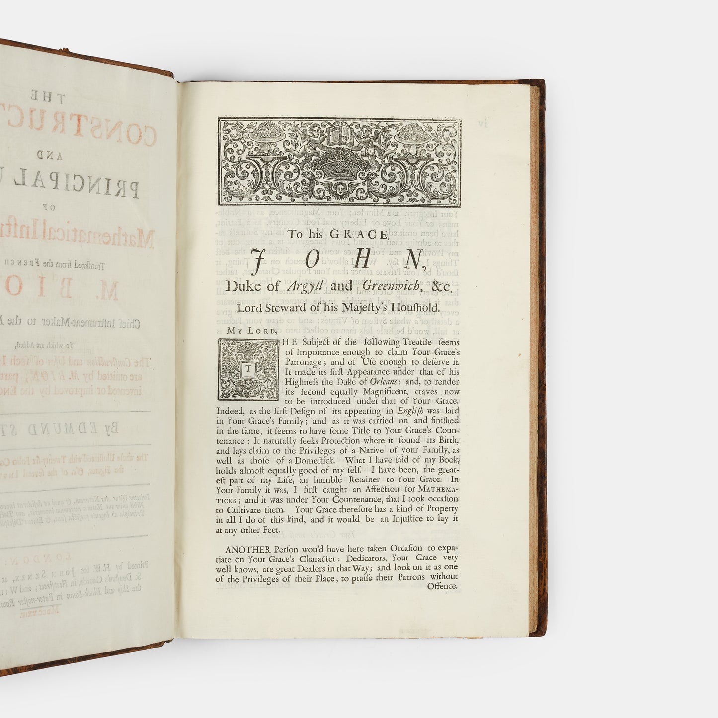 First English language edition of the most famous book of its type, Nicolas Bion's Construction & Principal Uses of Mathematical Instruments, published in 1723.