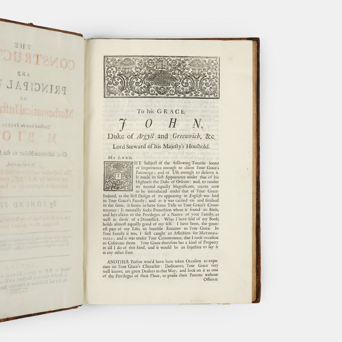 First English language edition of the most famous book of its type, Nicolas Bion's Construction & Principal Uses of Mathematical Instruments, published in 1723.