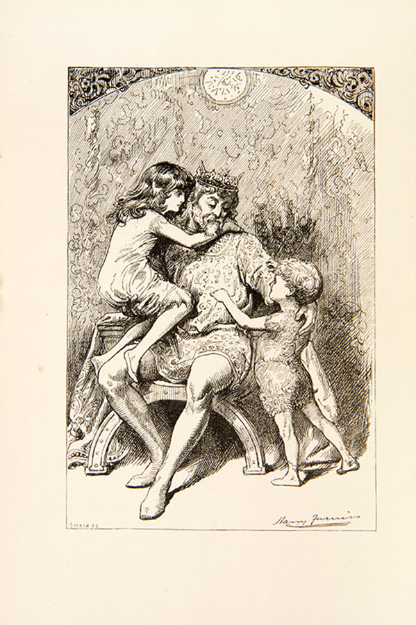 Sylvie and Bruno by Lewis Carrol, with 'Concluded', illustrated by Harry Furness, dreamlike and fantastic. It includes elements of fairy tales 
