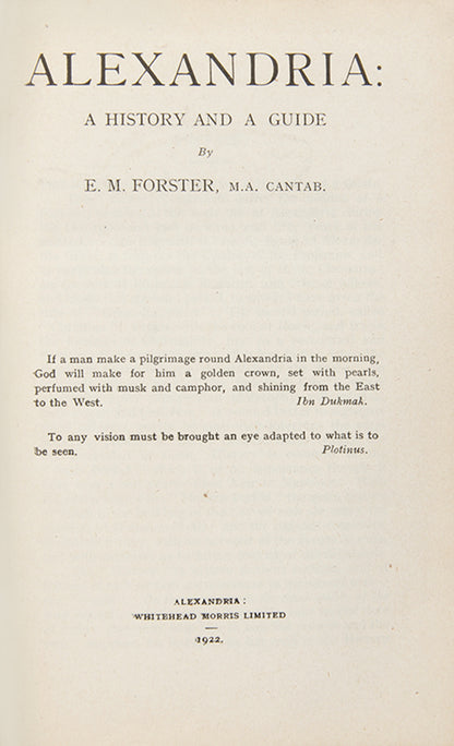 Forster wrote his book in two thematically distinct parts, the first devoted to the city's history, the second to a more conventional, Baedeker-like series of walks through neighbourhoods and museums, as well as excursions ranging outside the city