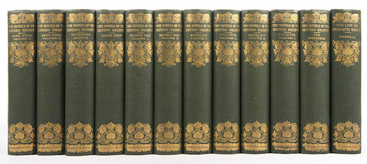 First issue of popular edition from 1911. handsomely bound, VG, replete with illustrations in each volume, with the distinctive Art-Nouveau gilt decoration