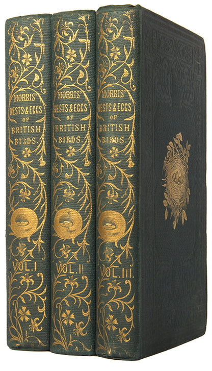 Mixed set of F.O. Morris's History of British Birds and History of Nests and Eggs, 1863-1864.