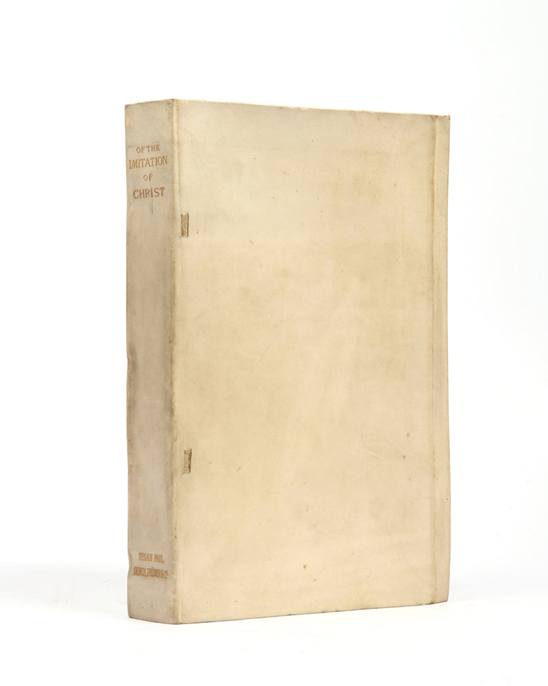 A beautiful finely printed example of Thomas a Kempis' important devotional work, Of the Imitation of Christ