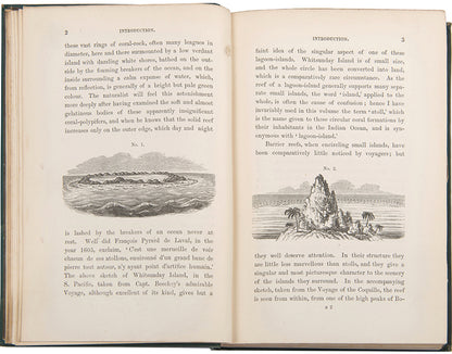Second edition of one of Charles Darwin's earliest books, The Structure and Distribution of Coral Reefs, uncommon in the original binding.