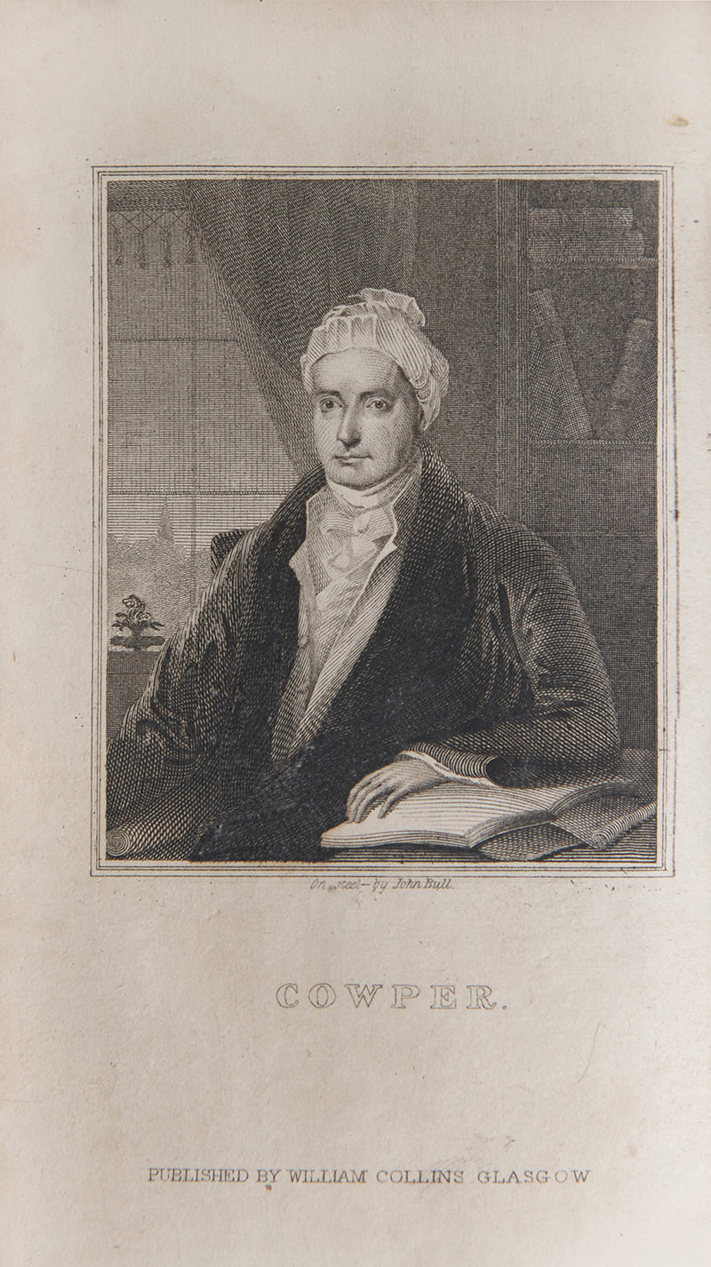 Third edition of the poems of William Cowper, circa 1826.