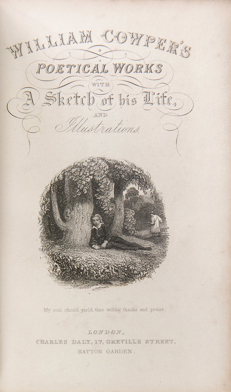 The Petical Works of William Cowper with illustrations, circa 