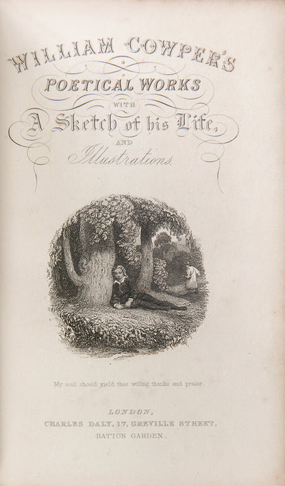 The Petical Works of William Cowper with illustrations, circa 