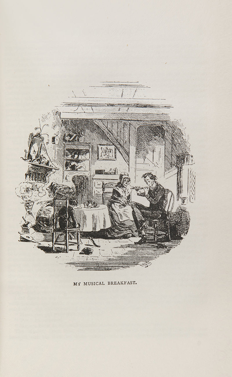 Charles Dickens's David Copperfield with illustrations, circa 1900, red morocco prize binding
