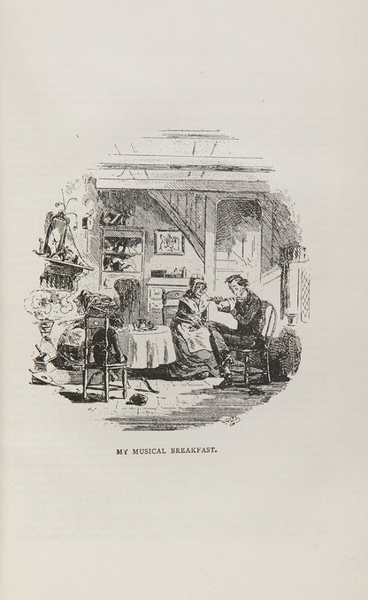 Charles Dickens's David Copperfield with illustrations, circa 1900, red morocco prize binding