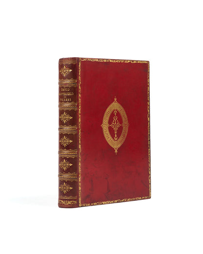 Charles Dickens's David Copperfield with illustrations, circa 1900, red morocco prize binding