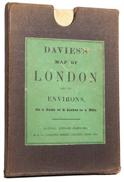 Davies's New Map of London and Its Environs.