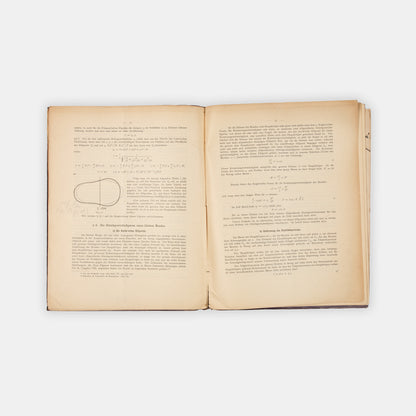 First edition, the rare offprint of astronomer and mathematician Karl Schwarzschild's doctoral dissertation on the theories of Poincaré, Die Poincarésche Theorie, published in 1896.