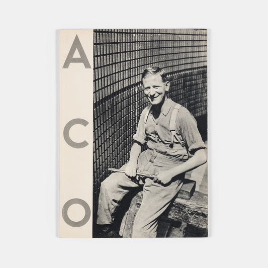 This company book includes Jakob Tuggener's photographs of the machinery in Maschinenfabrik Oerlikon's workshops and the men and women who operate it.