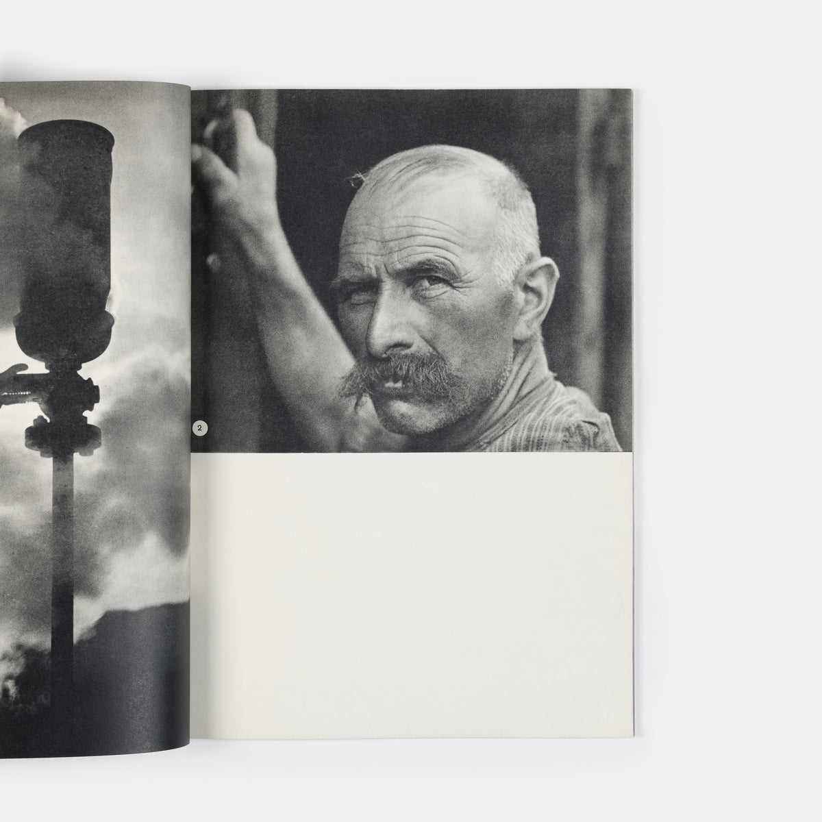 This company book includes Jakob Tuggener's photographs of the machinery in Maschinenfabrik Oerlikon's workshops and the men and women who operate it.